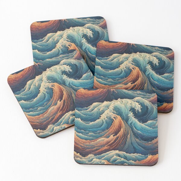 Item preview, Wavy Ocean T-Shirt designed and sold by Uday24.