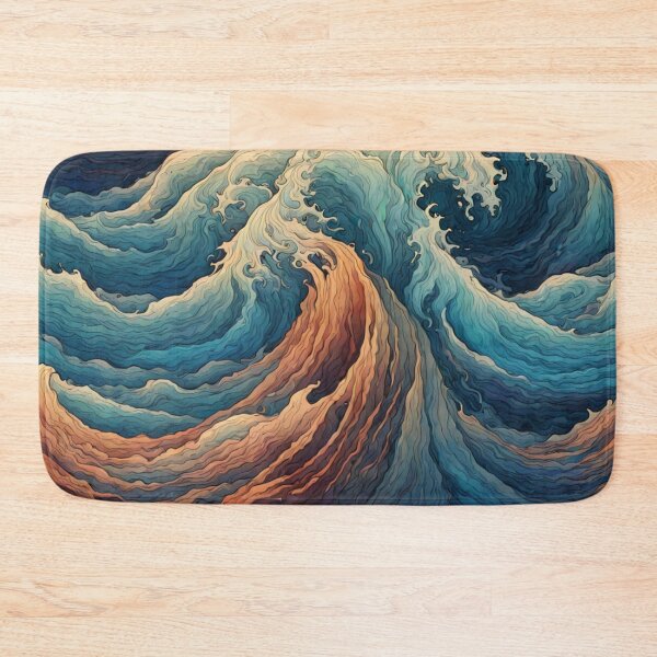 Item preview, Wavy Ocean T-Shirt designed and sold by Uday24.