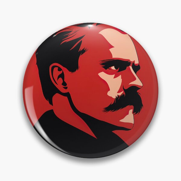 Item preview, Friedrich Nietzsche | Red minimalism designed and sold by ComicsFactory.