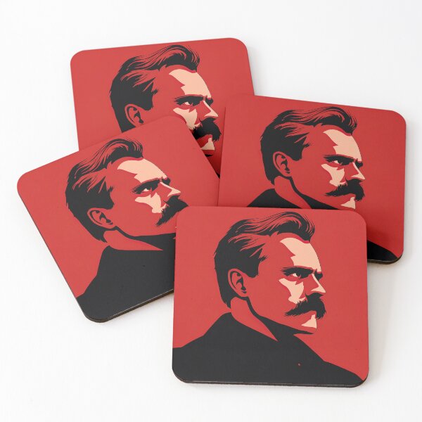 Item preview, Friedrich Nietzsche | Red minimalism designed and sold by ComicsFactory.