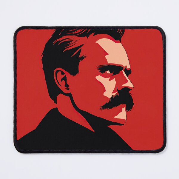 Item preview, Friedrich Nietzsche | Red minimalism designed and sold by ComicsFactory.