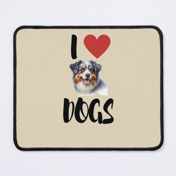 Item preview, I Love Dog Tees, AustralianShepherdTee, ILoveMyAussie T-Shirt, AussieLove, DogLoveApparel, Dog Sticker, Dog Mats, Pet Sticker, Phonecase designed and sold by TeeShirtTrendz.