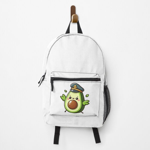 Item preview, Kawaii Avocado With A Pilot Hat designed and sold by CanvasCutie.
