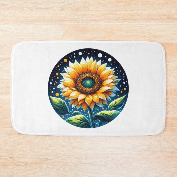 Item preview, sunflower under the stars  landscape floral  flowers background designed and sold by Expressions-Sel.