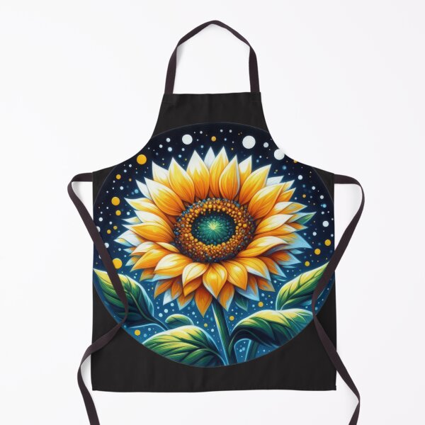 Item preview, sunflower under the stars landscape floral flowers background designed and sold by Expressions-Sel.