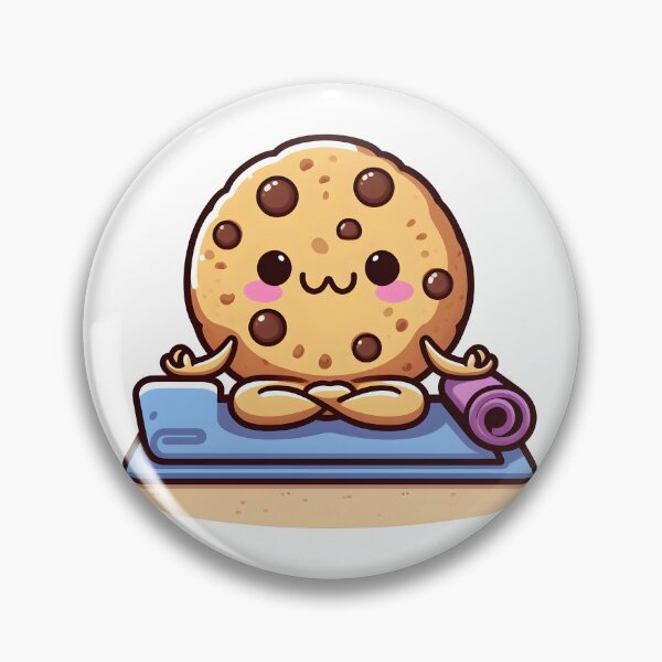 Item preview, Kawaii Cookie With Yoga Mat designed and sold by CanvasCutie.