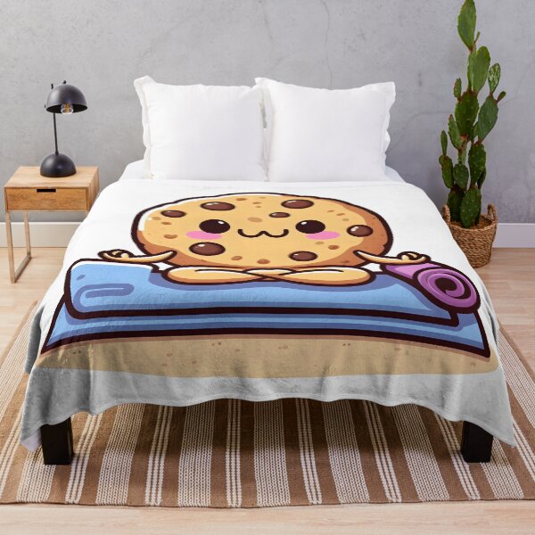 Item preview, Kawaii Cookie With Yoga Mat designed and sold by CanvasCutie.