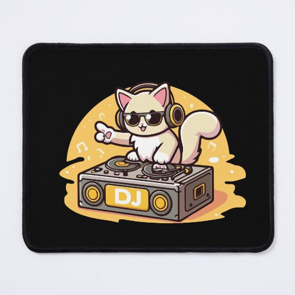 Item preview, Music Lover Yahoo Cat designed and sold by SOMI SOMI.