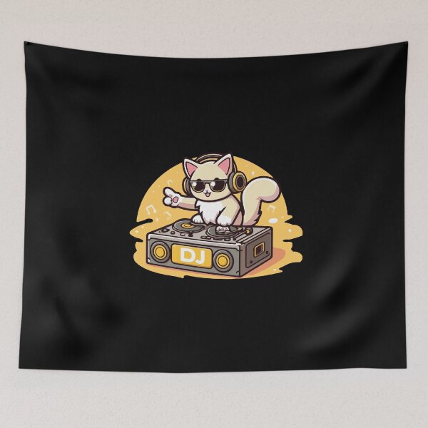 Item preview, Music Lover Yahoo Cat designed and sold by SOMI SOMI.