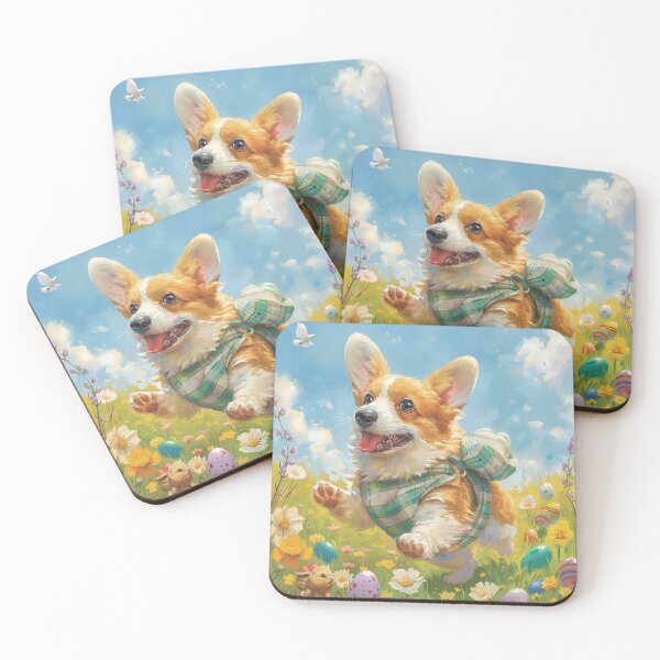 Item preview, Corgi dog at Easter designed and sold by CorgiCuddle.