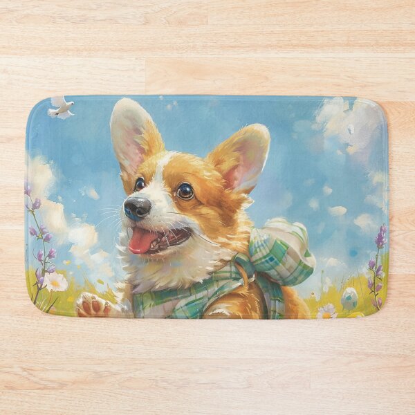 Item preview, Corgi dog at Easter designed and sold by CorgiCuddle.