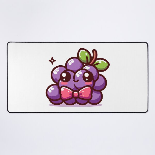 Item preview, Kawaii Grapes: Wearing A Tiny Bowtie designed and sold by CanvasCutie.