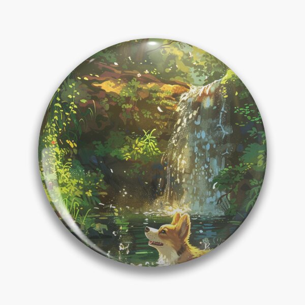 Item preview, Corgi dog explores the forest designed and sold by CorgiCuddle.