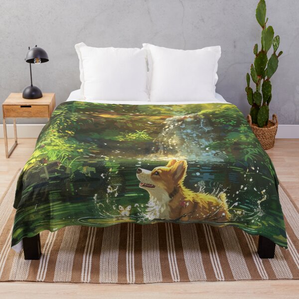 Item preview, Corgi dog explores the forest designed and sold by CorgiCuddle.