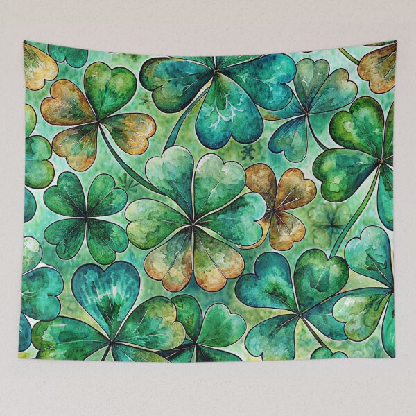 Item preview, St Patricks day clover pattern designed and sold by ValentinaHramov.