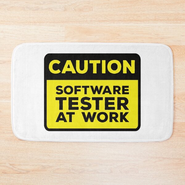 Item preview, Caution Software Tester at Work designed and sold by softwaretesting.