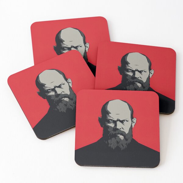 Item preview, Fyodor Dostoevsky | Red minimalism designed and sold by ComicsFactory.