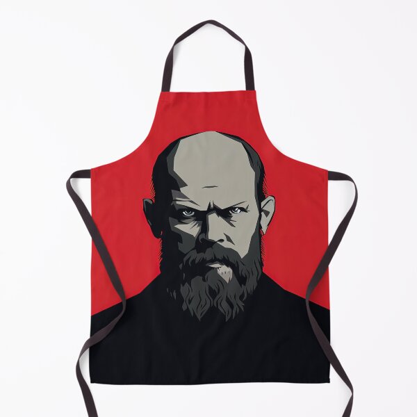 Item preview, Fyodor Dostoevsky | Red minimalism designed and sold by ComicsFactory.