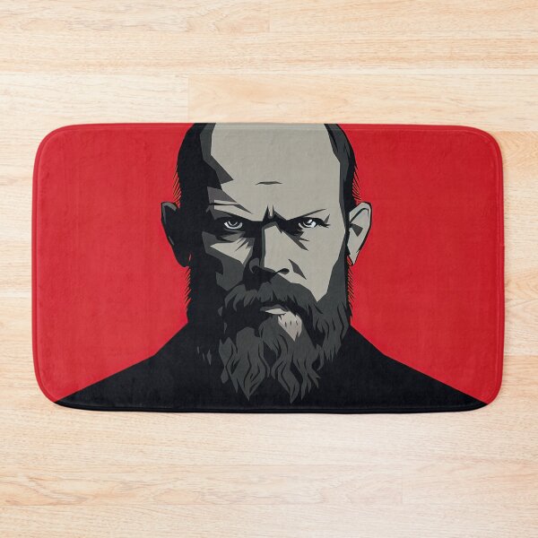 Item preview, Fyodor Dostoevsky | Red minimalism designed and sold by ComicsFactory.