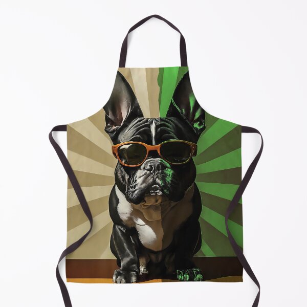 Item preview, Frenchie Retro Remix designed and sold by purrfect pattern.