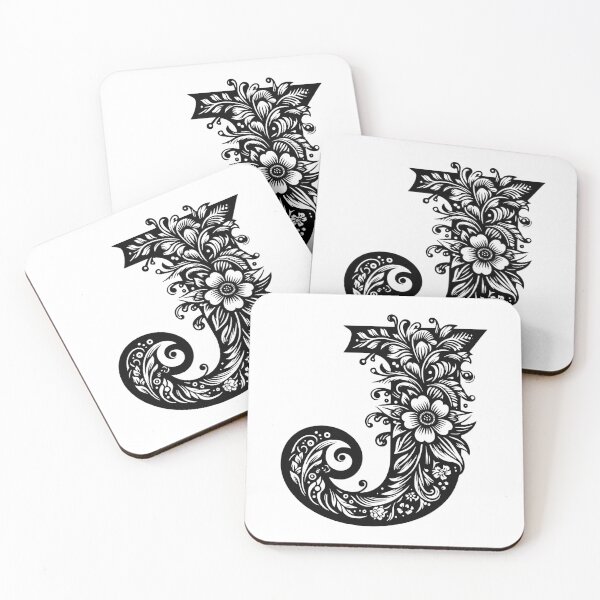 Item preview, Letter J sticker decorative design designed and sold by stickysterscom.