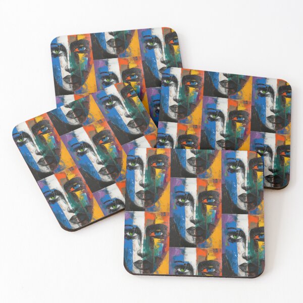 Item preview, Emotional Kaleidoscope: Painted Mix of Woman Faces designed and sold by Piotrek0001.