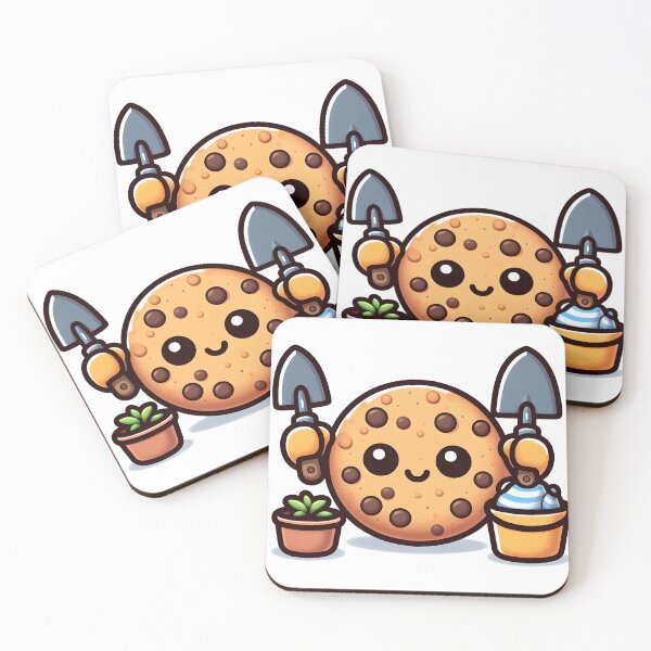 Item preview, Kawaii Cookie With Gardening Gloves designed and sold by CanvasCutie.