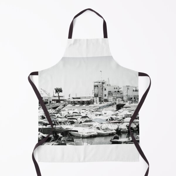 Item preview, Boats in Harbor Faro Black and White designed and sold by eddiebarronshop.