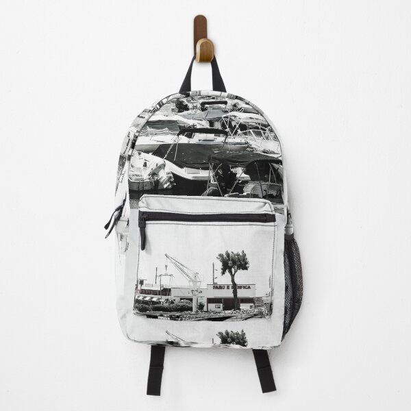 Item preview, Boats in Harbor Faro Black and White designed and sold by eddiebarronshop.