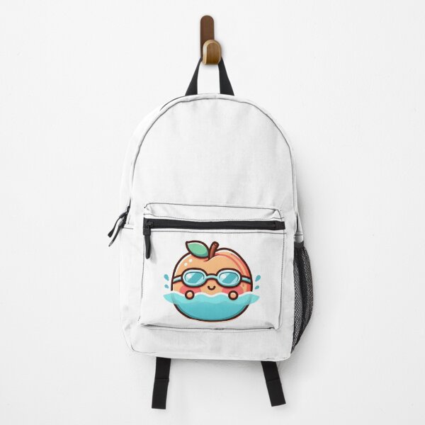 Item preview, Kawaii Peach With Goggles Swimming designed and sold by CanvasCutie.