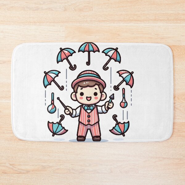 Item preview, Kawaii Juggler With Tiny Umbrellas designed and sold by CanvasCutie.