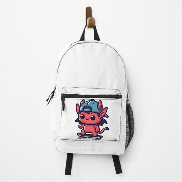Item preview, Kawaii Buoyant Demon: Wearing A Backward Cap designed and sold by CanvasCutie.