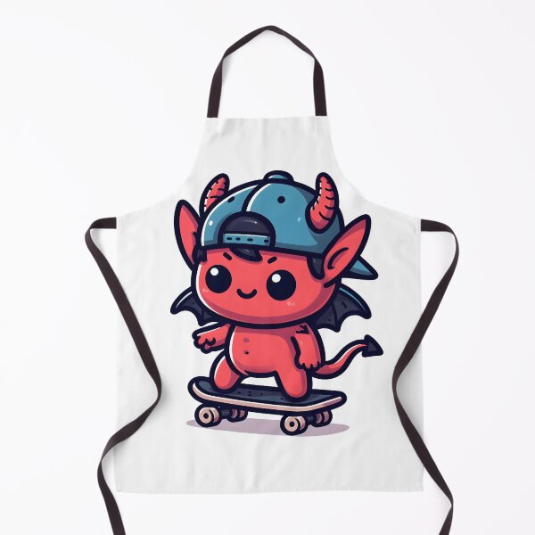 Item preview, Kawaii Buoyant Demon: Wearing A Backward Cap designed and sold by CanvasCutie.