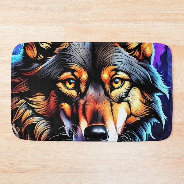 Item preview, Black Yellow Wolf, Ai Generated Art  designed and sold by ACC .