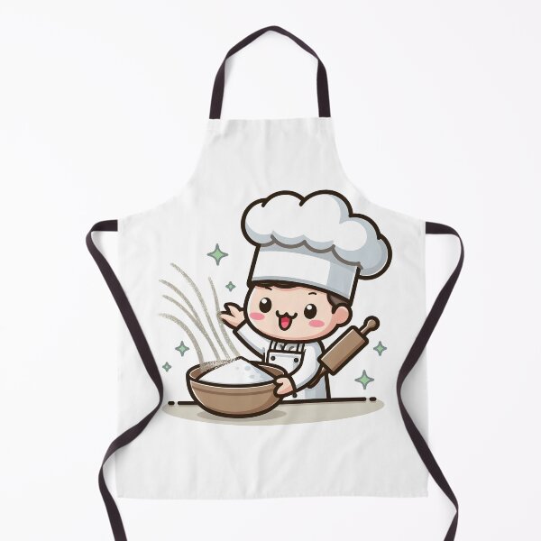 Item preview, Kawaii Baker With Flour Dusting designed and sold by CanvasCutie.