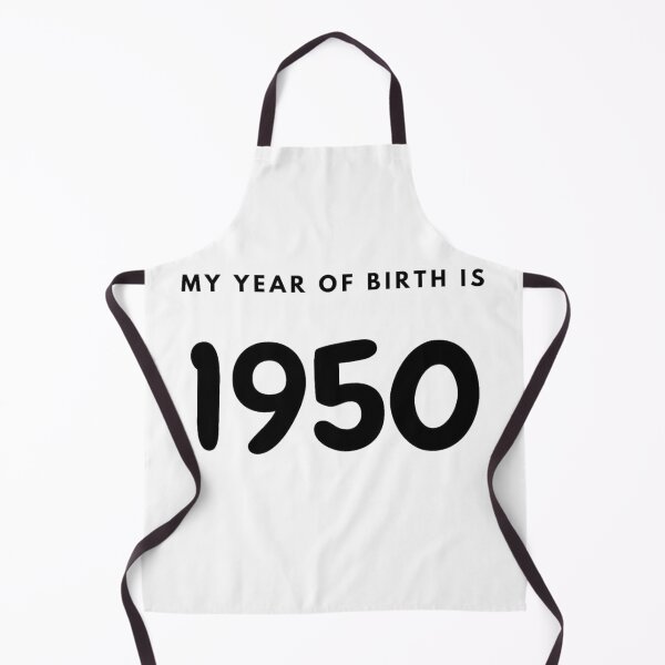 Item preview, My Year of Birth is 1950 designed and sold by LittleWorldShop.