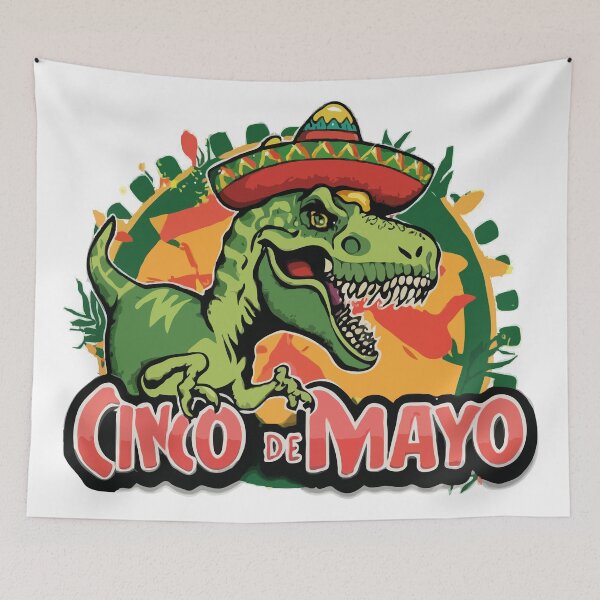 Item preview, lets fiesta mexican dino trex cinco de mayo designed and sold by hichametta.
