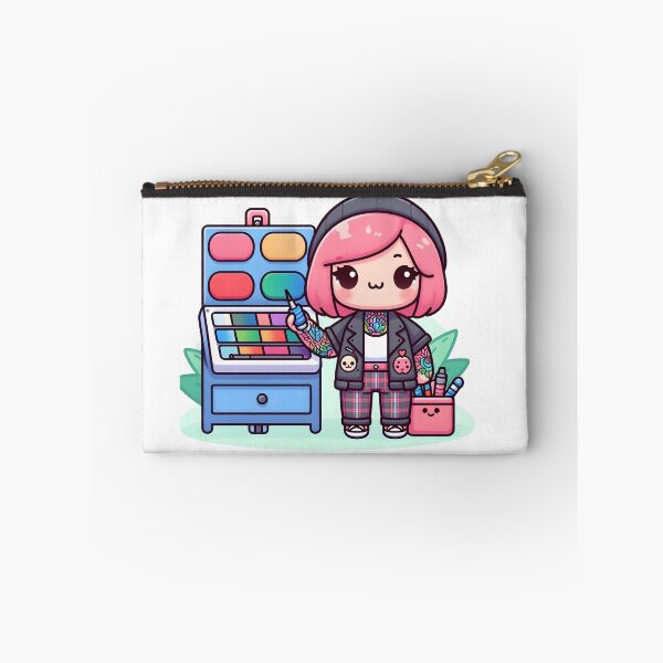 Item preview, Kawaii Tattoo Artist: Wearing A Tattoo-Themed Jacket designed and sold by CanvasCutie.