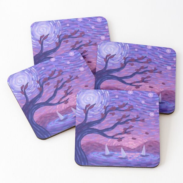 Item preview, Moonlit Ritual - Van Gogh Style Landscape designed and sold by -DearTreehouse-.