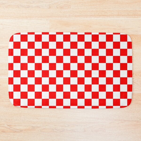 Item preview, Small Checkered - White and Red designed and sold by JustPatterns2.