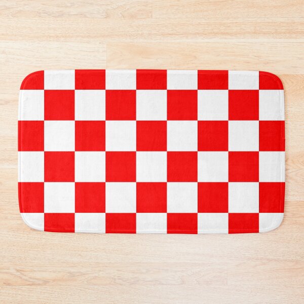 Item preview, Checkered - White and Red designed and sold by JustPatterns2.