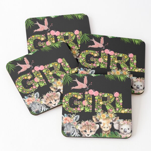 Item preview, Girl T-shirts, cute wild animal print shirt designed and sold by MissCirce1993.