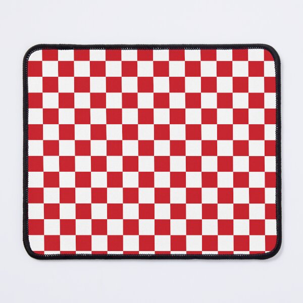 Item preview, Small Checkered - White and Fire Engine Red designed and sold by JustPatterns2.