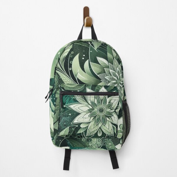 Item preview, green floral patterns, watercolor designed and sold by asbno19.