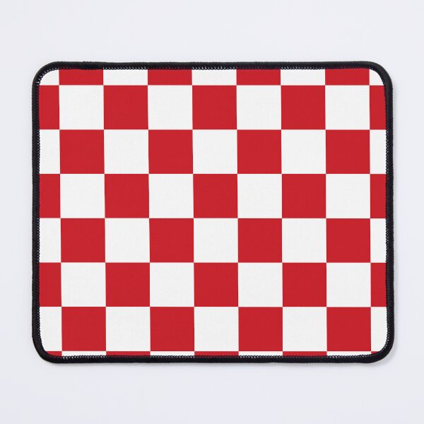 Item preview, Checkered - White and Fire Engine Red designed and sold by JustPatterns2.