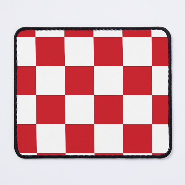 Item preview, Large Checkered - White and Fire Engine Red designed and sold by JustPatterns2.