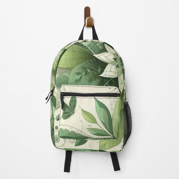Item preview, green floral patterns, watercolor designed and sold by asbno19.
