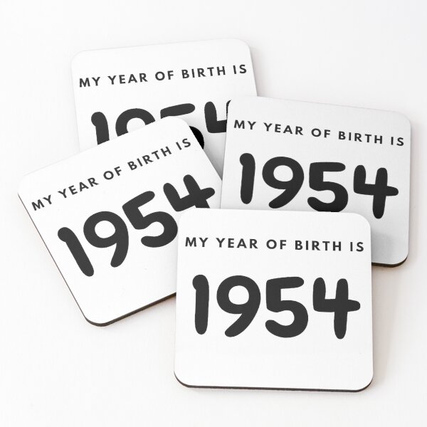 Item preview, My Year of Birth is 1954 designed and sold by LittleWorldShop.