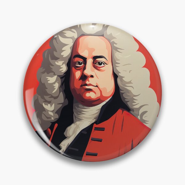 Item preview, George Frideric Handel | Red minimalism designed and sold by ComicsFactory.