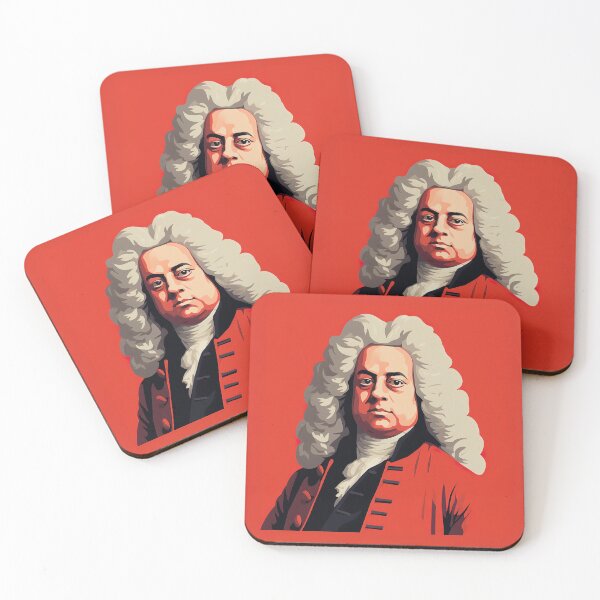 Item preview, George Frideric Handel | Red minimalism designed and sold by ComicsFactory.